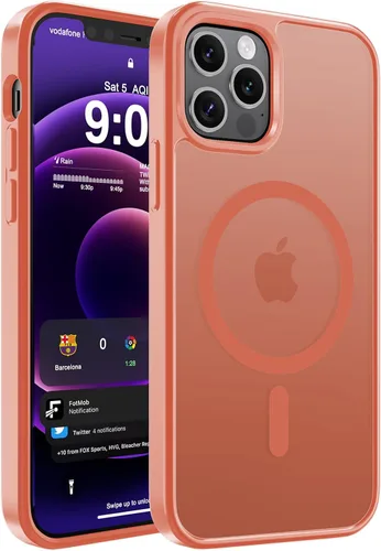 Vista 111 de WRJ Funda magnética mate para iPhone Air de 6.5 pulgadas, [compatible con Magsafe] [protección contra caídas de grado militar], delgada Negro