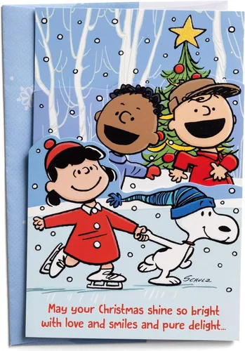 Vista 7 de DaySpring - Peanuts - Que tu Navidad brille con luz propia - 18 tarjetas navideñas en caja y sobres (U1010)