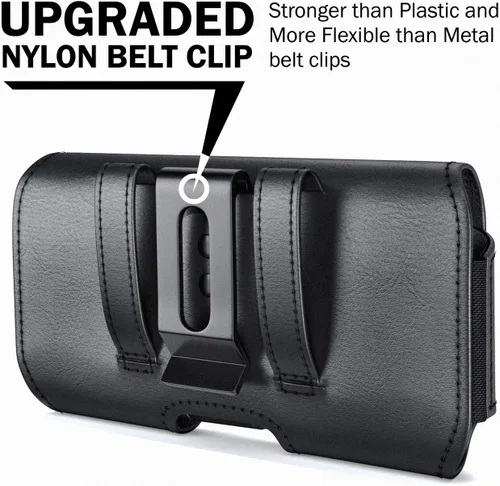 Vista 3 de DeBin Funda para Galaxy S25 S24 5G S23, S22, S21, S20, S10, S9, A10e, A01, Note 10, Funda para cinturón de teléfono celular Funda con clip