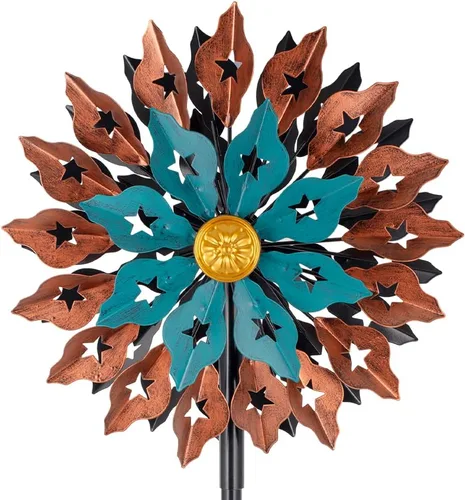 Vista 10 de Stargarden Molinillos de Viento de Metal Grandes para Exteriores, Arte de Metal para Patio, Esculturas de Viento y Molinillos para Decoraciones