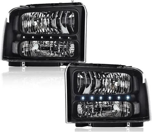Vista 19 de GRAND ORANGE - Juego de faros delanteros, compatible con Ford F250 F350 F450 F550 1999-2004, para Ford Excursion 2000-2004, lado del conductor