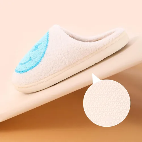 Vista 4 de Bad - Pantuflas de conejito para mujeres y hombres, suaves y mullidas, cálidas, acogedoras, con corazón, pantuflas de felpa sin cordones