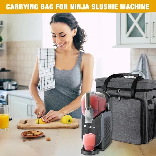 Vista 4 de Bolsa de transporte para máquina de granizado, portátil para licuados al aire libre congelados para máquina de granizado Ninja FS301C/FS301/FS299