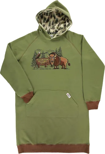 Vista 170 de Lazy One Sudadera con capucha de gran tamaño, ropa de dormir cómoda, vestido de suéter para mujer