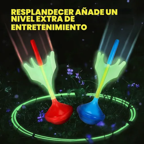 Vista 2 de JOYIN Juego de dardos de césped para niños y adultos, juegos de césped que brillan en la oscuridad al aire libre para adultos y familia, juego
