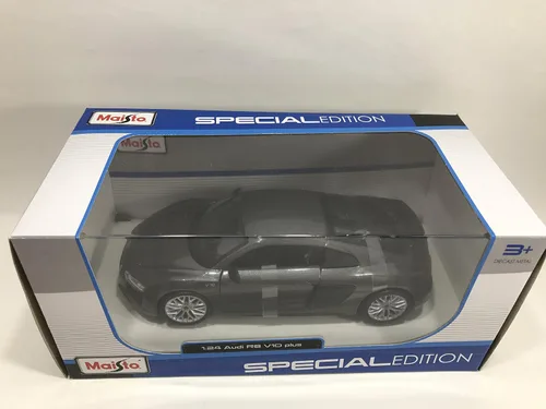 Vista 6 de Maisto - 31513 - Audi R8 V10 Plus - Escala 1:24 - Gris Metálico