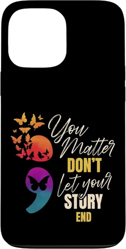 Vista 24 de Semicolon Mental Health Awareness Prevention Case for iPhone 17