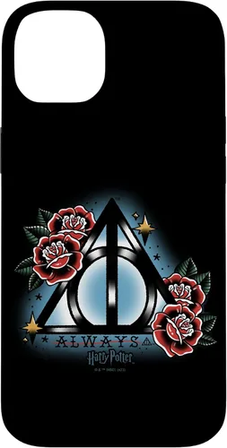 Vista 15 de iPhone 16 Harry Potter Always Deathly Hallows Symbol Floral Portrait Case