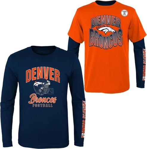 Vista 25 de NFL Conjunto de 3 Camisetas y Camisas de Manga Larga para Niños y Jóvenes 8-20, Colores del Equipo del Día del Juego