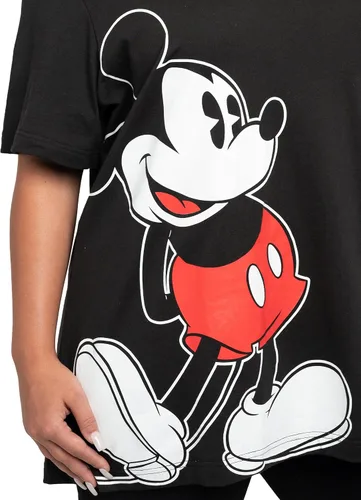 Vista 3 de Disney Camiseta para mujer de talla grande con estampado lateral de Mickey Mouse