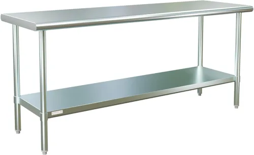 Vista 32 de STABLEINK Mesa de acero inoxidable con protector contra salpicaduras de 30 Con Backsplash