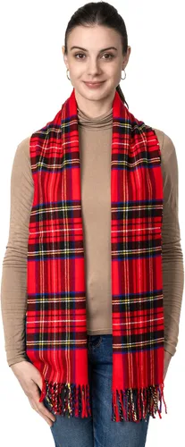 Vista 10 de Bufanda de invierno Achillea suave y cálida, de tartán, a cuadros, de cachemira, unisex