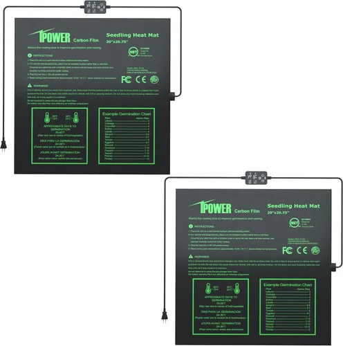 Vista 17 de iPower Alfombrilla térmica duradera e impermeable para plántulas, almohadilla hidropónica cálida para un inicio eficiente de semillas, uso