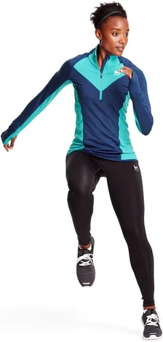 Vista 4 de MISSION Women's Vaporactive Stamina Lightweight 14 Zip Long Sleeve Shirt
