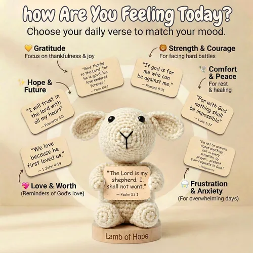 Vista 3 de The Lamb of Hope 30 tarjetas de oración con versículos bíblicos empoderadores – 6 categorías para cada estado de ánimo, regalos religiosos