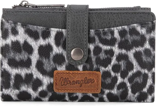 Vista 9 de Wrangler - Billetera para mujer con tarjetero plegable, cierre y ventana para identificación