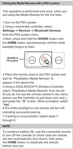 Vista 3 de Reemplazo de control remoto multimedia para Playstation 4 (PS4), compatible con Playstation 5 (PS5) con botones dedicados