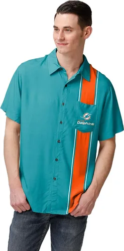 Vista 2 de FOCO Camisa abotonada con logotipo del equipo para hombre