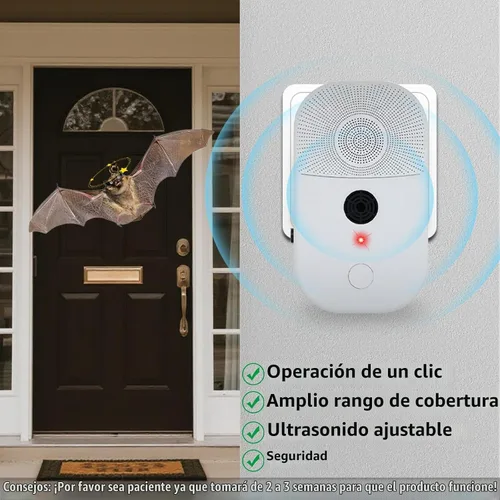 Vista 5 de Paquete de 4 repelentes ultrasónicos de murciélagos para ático, disuasorio