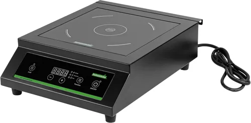 Vista 2 de Restaurantware -Kitchen Tek - Placa de inducción de 1800 W, 1 placa eléctrica con sensor táctil - 140F a 465F, 10 ajustes de potencia, estufa