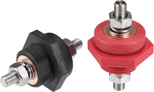 Vista 5 de uxcell 1 par de conectores de terminal de batería de panel de alta corriente de 3/8 pulgadas para camiones, automóviles, SUV, barcos