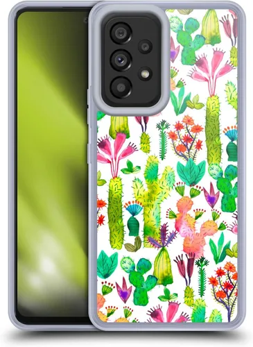 Vista 12 de Head Case Designs Officially Licensed Ninola Brushstrokes Black Summer Patterns Gel Case [Military Grade Protection] Compatible with Samsung Galaxy