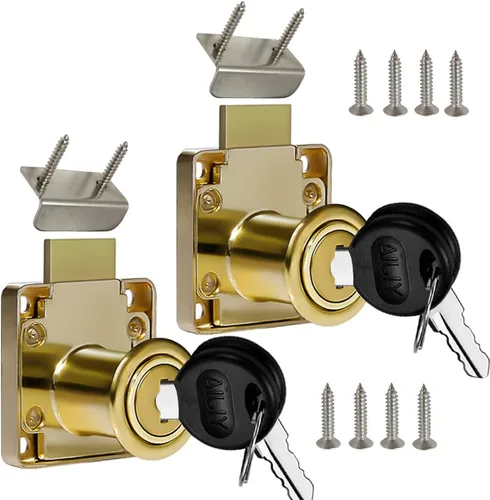 Vista 14 de Cerradura de cajón, cerradura de buzón, cerradura de escritorio. Adecuada para gabinetes de madera. Modelo CT-138-22
