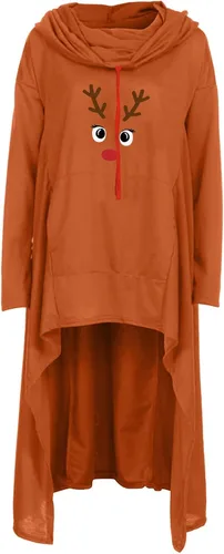 Vista 2 de Sudaderas con capucha de Navidad personalizadas con estampado de muñeco de nieve para mujer, sudadera vintage de manga larga con capucha ligera