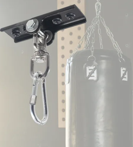 Vista 4 de Montura mejorada de 360° para bolsa pesada giratoria para colgador de saco de boxeo. Colgador para bolsas de boxeo para yoga, gimnasio, sillas