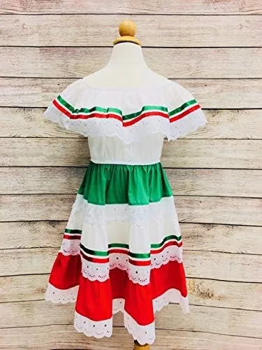 Vista 4 de Unik Cinco De Mayo Fiesta - Vestido para niña talla 2-14