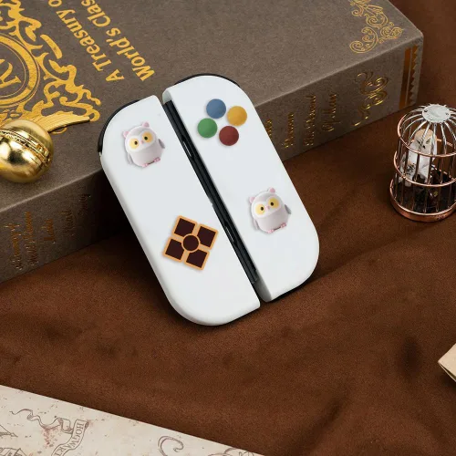 Vista 2 de PERFECTSIGHT Switch - Tapas de botón de silicona Joy Con con agarre para el pulgar, cubierta de joystick compatible con Nintendo SwitchOLEDSwitch