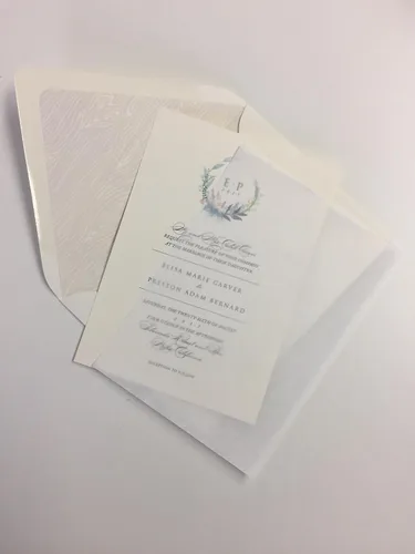 Vista 2 de Papel de seda para fotos e invitaciones (5x7)