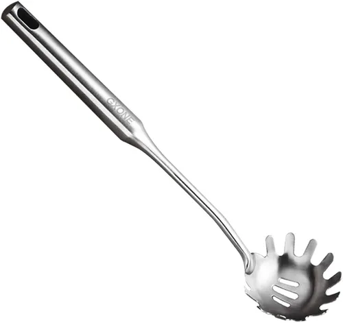 Vista 7 de Cuchara de Cocina, Cucharas Grandes de Servir de Acero Inoxidable 304, Plata/31,9 cm