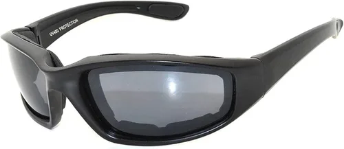 Vista 18 de OWL Gafas de espuma acolchadas para motocicleta, lente transparente con espejo ahumado