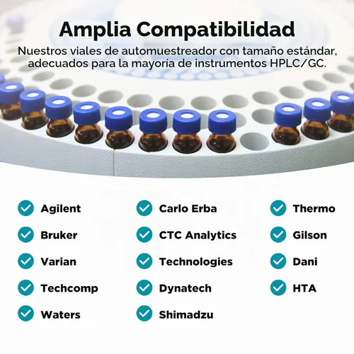 Vista 7 de Membrane Solutions Viales de muestreo automático de 0.1 fl oz, viales de cromatografía HPLC y GC de 0.1 fl oz, puntos de escritura y graduaciones