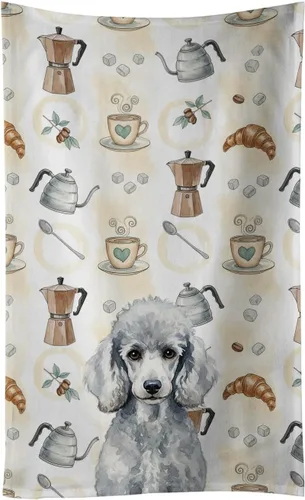 Vista 221 de Caroline's Treasures Afghan Hound - Toalla de cocina para barra de café, terciopelo frontal y lazo de algodón, lavable a máquina Sabueso afgano