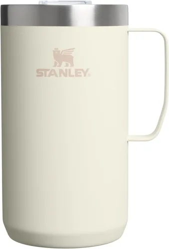 Vista 14 de STANLEY Everyday Camp Mug de 24 onzas, tapa para beber, taza para café, té y bebidas, taza de café aislada de acero inoxidable, sin BPA, color ceniza
