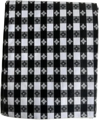 Vista 2 de Blue Hill - Mantel rectangular negro de 52 x 70 pulgadas, mantel de poliéster para comedor, mantel impermeable y antideslizante para exteriores
