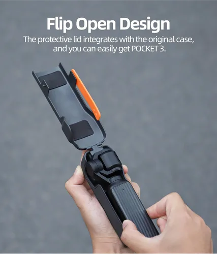 Vista 4 de Bolsillo 3 Funda protectora portátil Gimbal lente plástico duro resistente a los arañazos caso Accesorios para DJI Pocket 3