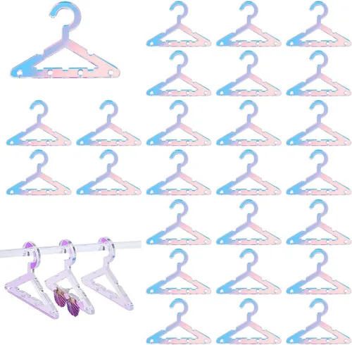 Vista 9 de PH PandaHall 42 piezas de colgador de ropa soporte para aretes collar mini percha joyería colgante organizador colgante aretes acrílico perno