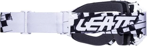 Vista 2 de Leatt Goggle Velocity 5.5 para adulto (Negro/Blanco con lente ahumada)