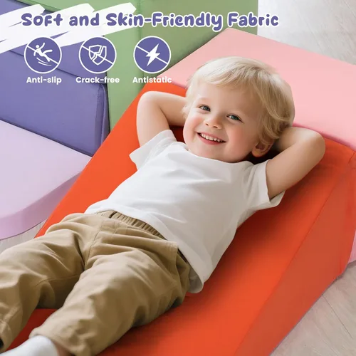 Vista 11 de Lischwert Bloques de Espuma para Escalar para Niños Pequeños de 1-3 años, Juego Suave con Juguetes de Exploración para Gatear, Bloques Seguros