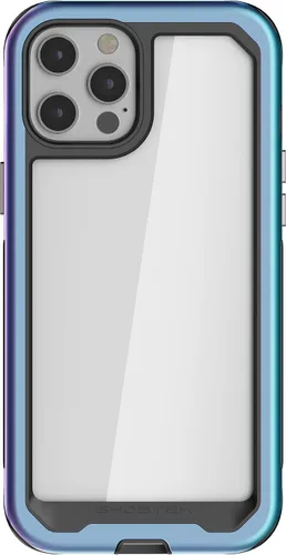 Vista 73 de Ghostek ATOMIC - Funda delgada para Galaxy S21 con parachoques de metal de aluminio y diseño trasero transparente, protección resistente que absorbe