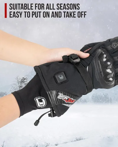 Vista 4 de BORLENI Guantes con Forro - Guantes Ligeros con Forro para Motocicleta, Ciclismo, Senderismo, Deportes, Conducción, Correr, Esquí para Hombres