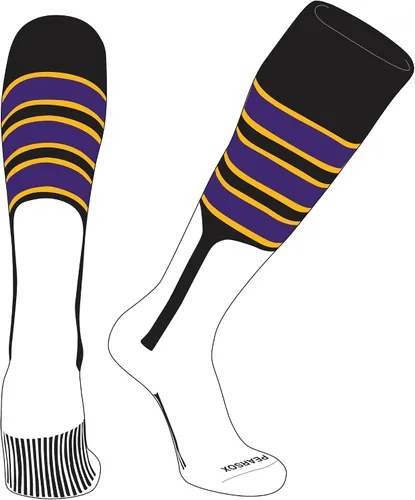 Vista 3 de PEAR SOX OTC - Calcetines de estribo de béisbol y sóftbol (C, 5 pulgadas), verde Kelly, blanco, negro
