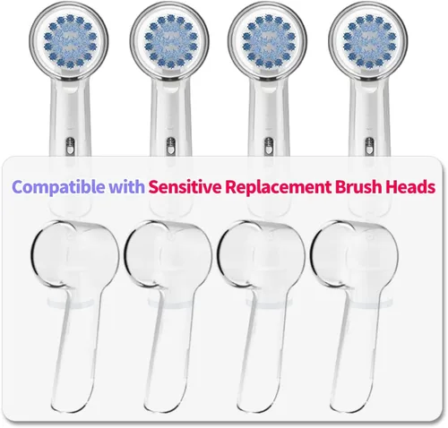 Vista 5 de 12 fundas reutilizables para cepillos de dientes compatibles con cabezales de cepillo de dientes eléctricos Oral B para un mejor cepillado