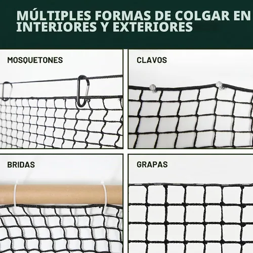 Vista 7 de Red deportiva, red de práctica de golf con cuerda de nailon de 33 pies, también para béisbol, hockey, fútbol, LAX y más, 10 x 10 x 15 pies, 10 x 20