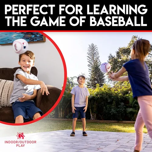 Vista 3 de Franklin Sports MyFirst Pelotas Deportivas de Felpa Suave - Juguete de Peluche Relleno de Baloncesto, Béisbol + Fútbol Americano para Niños - NBA