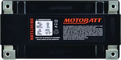 Vista 4 de MotoBatt DB Electrical MBTX20UHD - Batería para Motobatt de 16 Ah, Buell S3