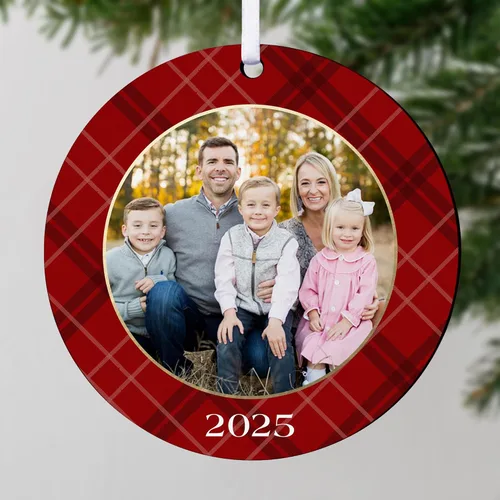 Vista 19 de Adorno de Navidad personalizado de Let's Make Memories - Sube tu foto - Adorno navideño conmemorativo 2025 para familia, pareja, amigo - Foto